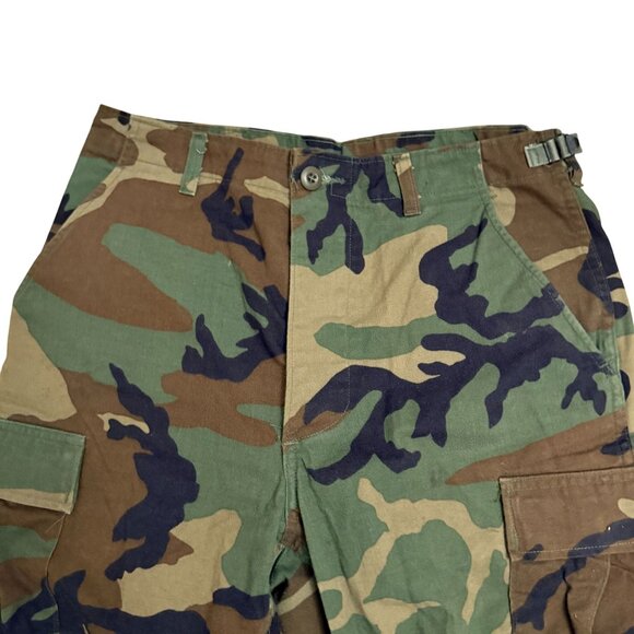 US Military Army Woodland Camo Uniform Cargo Pants Mens SZ Small Long Multicolor - Picture 3 of 9